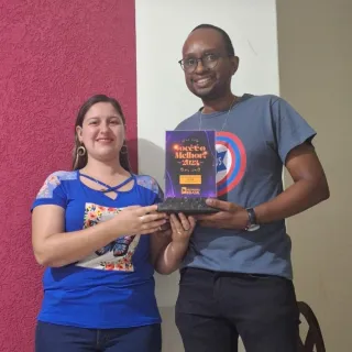 Lis e Jô: 1° Lugar Cantor (Dupla) / Josimar Silva de Oliveira 1°Lugar Professor de Música
