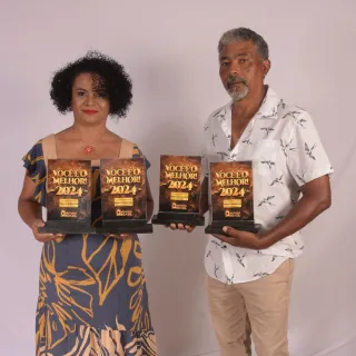 Shally Rodrigues: 1° Lugar Vendedora de Móveis / 1° Lugar Vendedora de Eletrodomésticos / 1° lugar Vendedora de Telefonia / Arimondes Leandro 1° Lugar Encanador 